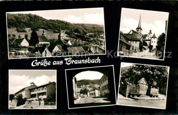 Braunsbach Wuerttemberg Panorama Sehenswürdigkeiten