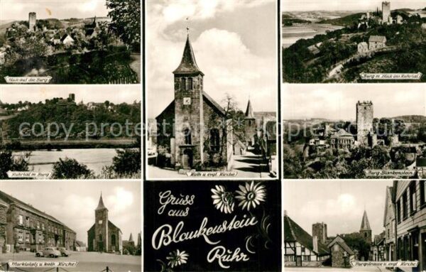 Blankenstein Ruhr Burg Blankenstein Kirchen Marktplatz