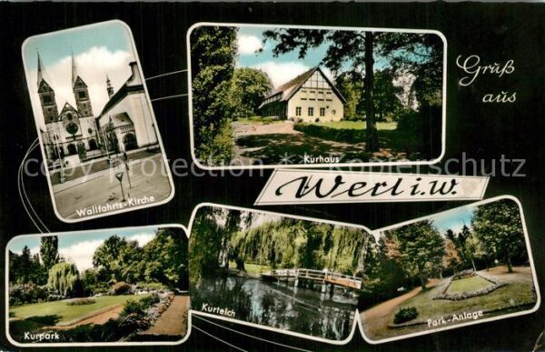 Werl Westfalen Wallfahrtskirche Kurhaus Kurpark Kurtei