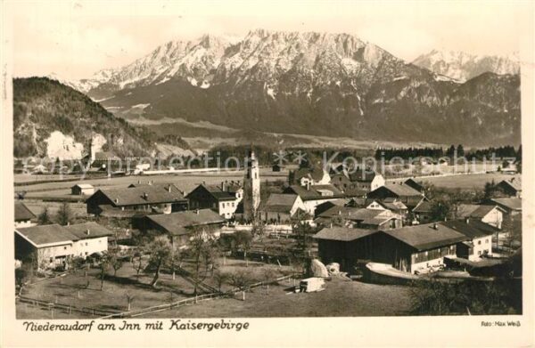 Niederaudorf Panorama Kirche Kaisergebirge