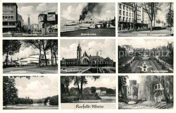 Krefeld Rheinstraße Rheinbrücke Ostwall Passage
