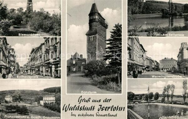 Iserlohn Bismarckturm Seilersee Danzturm Rathaus