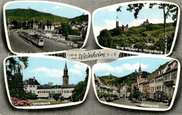 Weinheim Bergstrasse Schlosspark Burg Windeck Wachenburg Mar