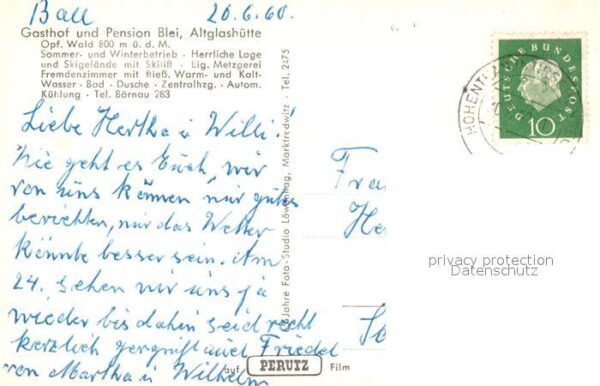 Altglashuette Oberpfalz Gasthof Pension Blei im Wald – Bild 2