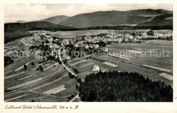 Dobel Schwarzwald Luftkurort Fliegeraufnahme Original Str