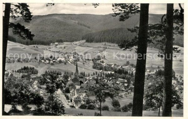 Baiersbronn Schwarzwald Panorama Luftkurort Ansicht vom Waldran