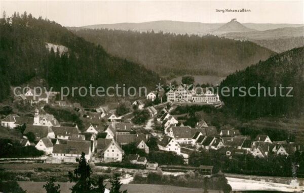 Bad Niedernau Panorama mit Blick zur Burg Hohenzoller