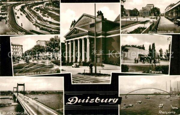 Duisburg Ruhr Rhein Hafen Fliegeraufnahme Wasserspiel
