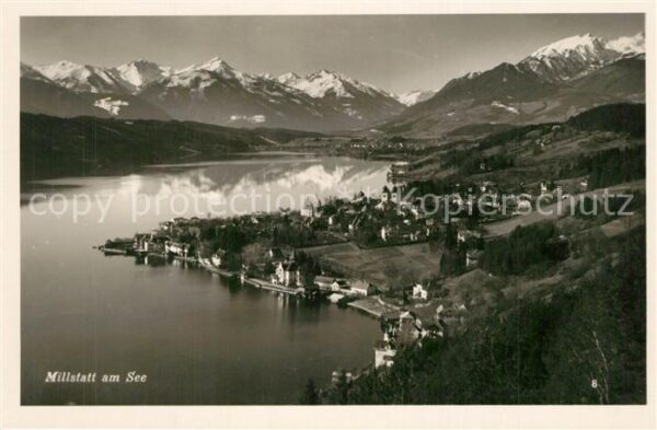 Millstatt Millstaettersee Panorama Alpen