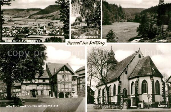 Dassel Solling Panorama Blick auf Amtsberge Ilmetal St