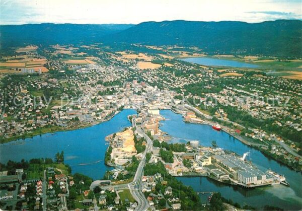 Skien Fliegeraufnahme