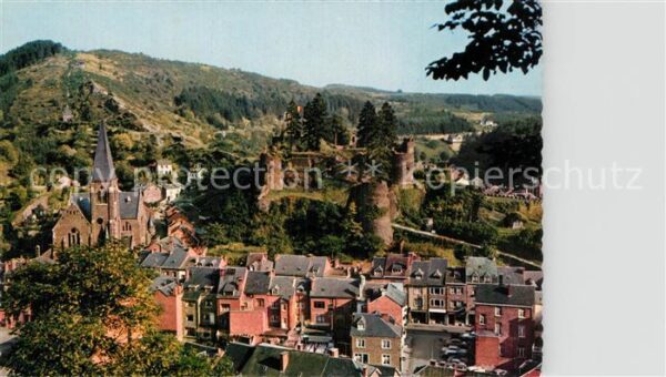 La Roche-en-Ardenne Panorama Eglise Chateau