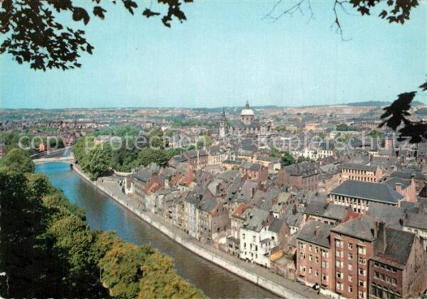 Namur sur Meuse Panorama de la Vallee de la Sambre