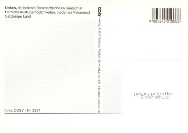 Unken Ortsmotiv mit Kirche Sommerfrische Saal – Bild 2