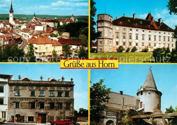 Horn Niederoesterreich Übersicht Schloss Sgraffitohaus Museum