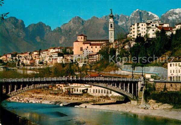 Belluno Ponte della Vittoria sul fiume Piave