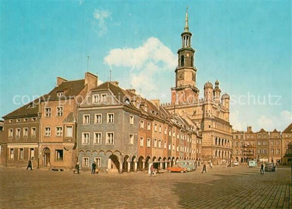 Poznan Posen Stary Rynek renesansowy Ratusz i domki