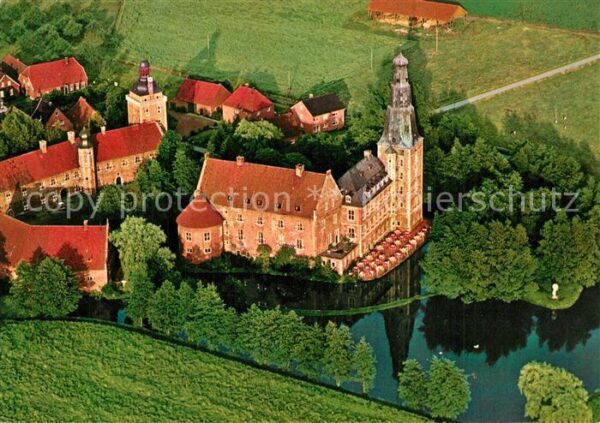 Raesfeld Restaurant Schloss Raesfeld Fliegeraufn