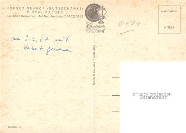 Goetzenhain Hofgut Neuhof Gutsschänke – Bild 2