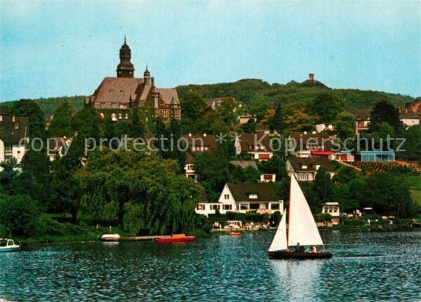 Wetter Ruhr Blick über den Harkortsee Segelboot