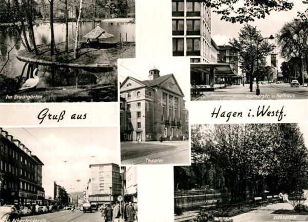 Hagen Westfalen Stadtgarten Schwanenteich Körnerstrasse