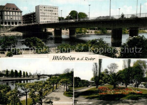 Muelheim Ruhr Schlossbrücke Ruhrpromenade Ruhranlagen