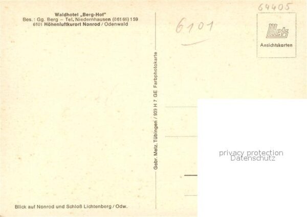 Nonrod Waldhotel Berghof im Odenwald – Bild 2