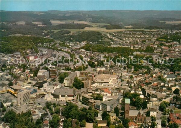 Luedenscheid Bergstadt Fliegeraufnahme