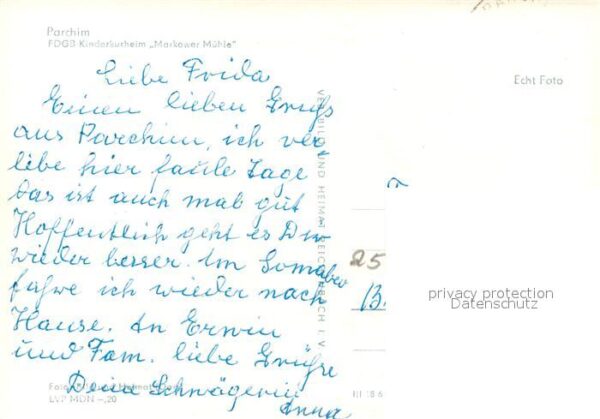Parchim FDGB Kinderkurheim Markower Mühle – Bild 2