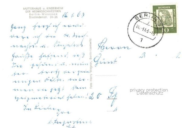 Wannsee Sancta Maria Mutterhaus St. Hedwig Schu – Bild 2
