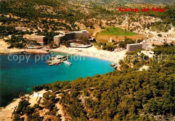 Camp de Mar Fliegeraufnahme Strand