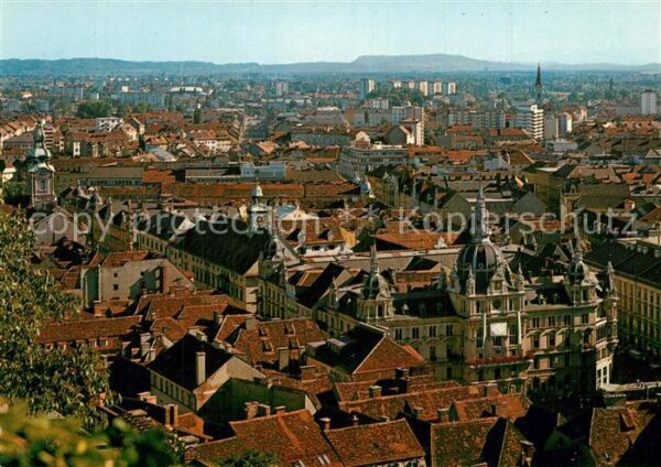 Graz Steiermark Blick vom Schlossberg mit Rathaus