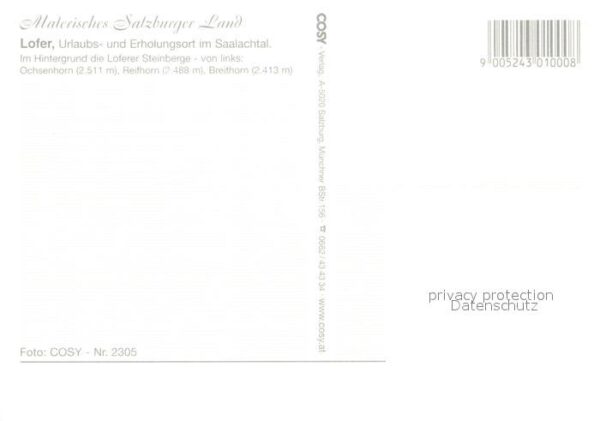 Lofer mit Steinberge Ochsenhorn Reithorn Brei – Bild 2