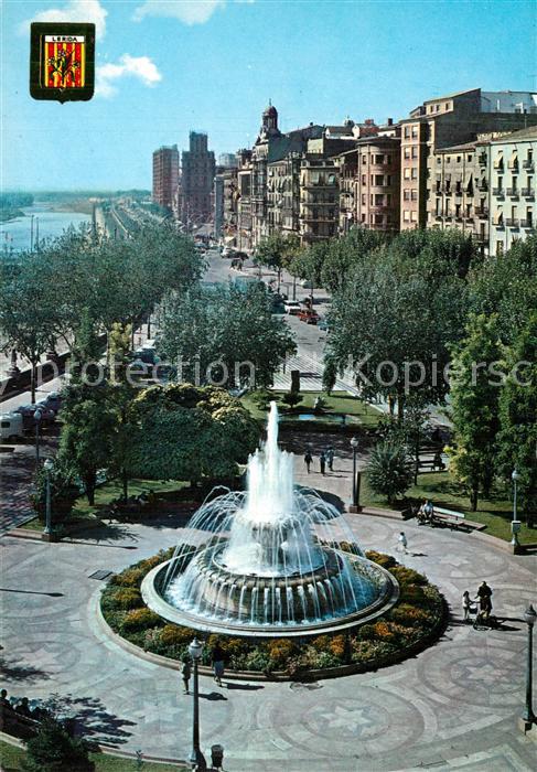 Lleida Brunnen Place de la Paz