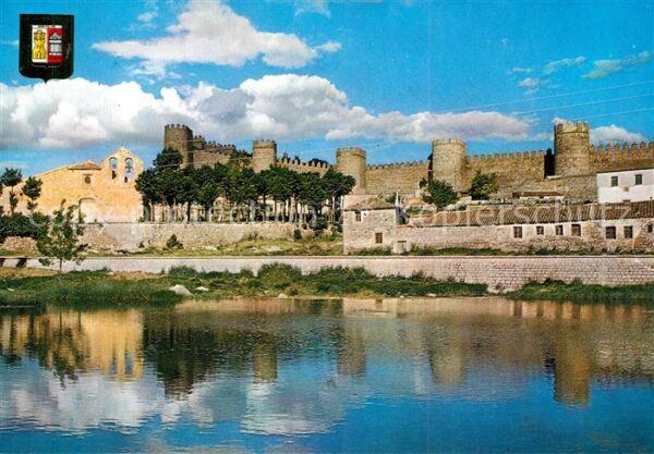 Avila Espana Rio Adaja y Murallas
