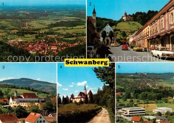Schwanberg Hauptplatz Schloss-Hollenegg Hauptschul