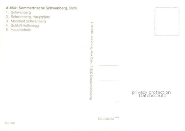 Schwanberg Hauptplatz Schloss-Hollenegg Hauptschul – Bild 2