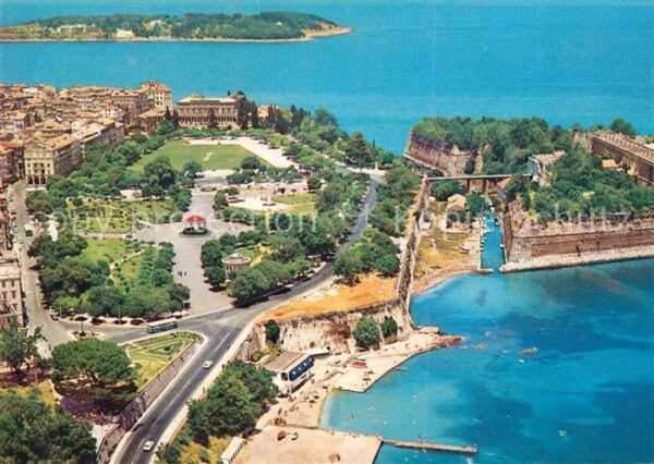 Korfu Corfu Fliegeraufnahme