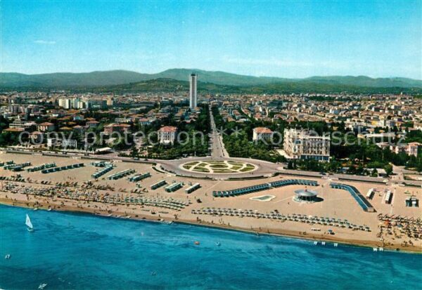 Rimini Fliegeraufnahme mit Strand