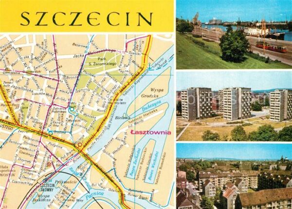 Szczecin Stettin Fliegeraufnahme Hafen Starego Miasta La