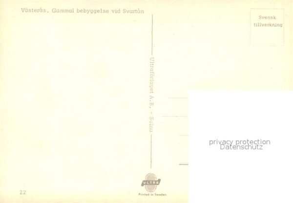 V?steras Gammal bebyggelse vid Svartan – Bild 2