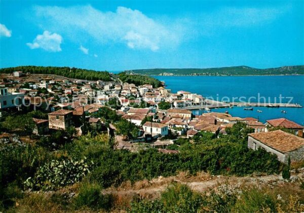 Pylos Pilos Greece mit Insel Sphaktiria