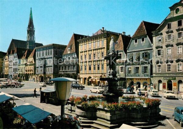 Steyr Enns Oberoesterreich Stadtplatz
