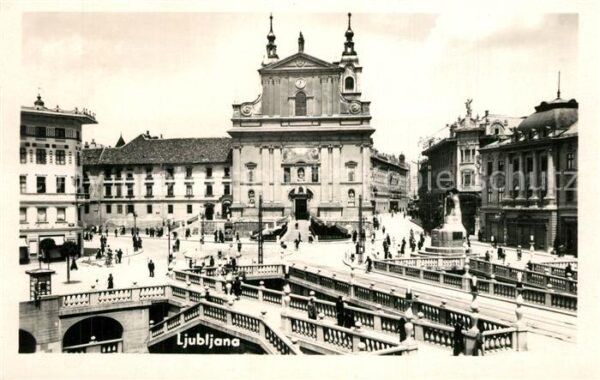 Ljubljana Laibach Partie in der Innenstadt