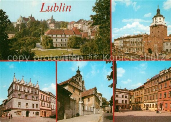 Lublin Lubelskie Stadtpanorama Partien in der Innenstadt