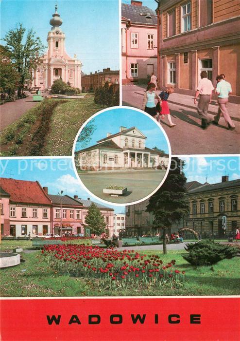 Wadowice Kirche Innenstadt Parkanlagen