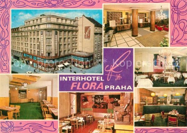 Praha Prahy Prague Interhotel Flora Restaurant Bar Foyer