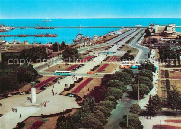 Gdynia Pommern Skwer Kosciuszki i Molo Poludniowe Plat