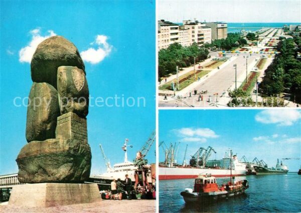 Gdynia Pommern Pomnik Ludzi Morza Skwer Kosciuszki Por