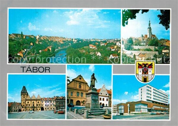 Tabor Czechia Stadtpanorama Kirche Marktplatz Altstad